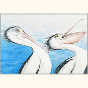 Schräge Vögel II, Detail